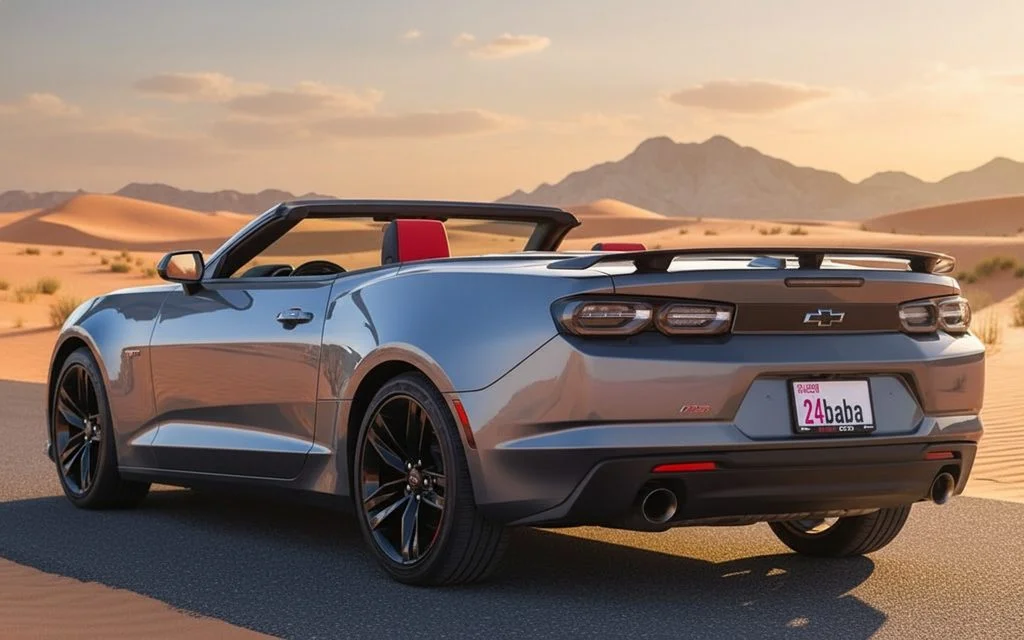 Chevrolet Camaro 2022 Silver rear view showing taillights