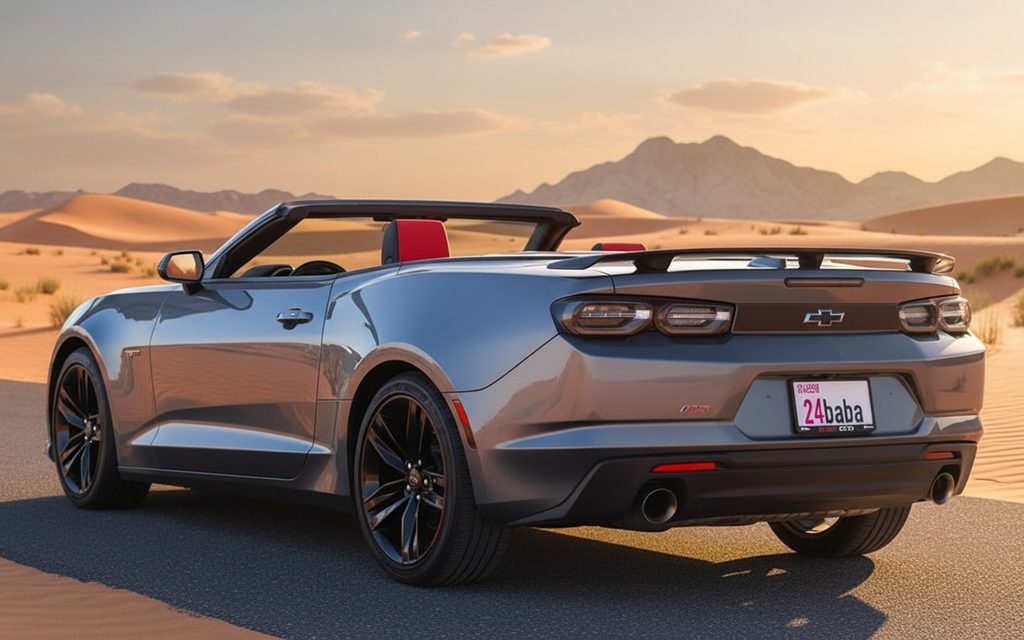 Chevrolet Camaro 2022 Silver rear view showing taillights