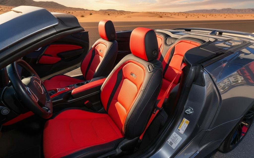 Chevrolet Camaro 2022 leather seats and cabin