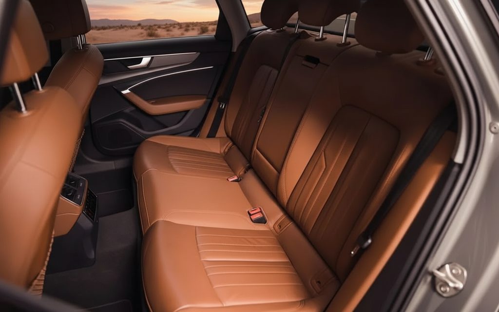 Audi A6 2023 leather seats and cabin
