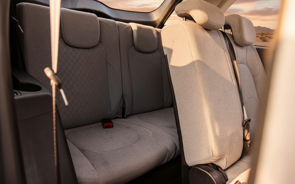 Chevrolet Captiva 2024 leather seats and cabin – rental in Dubai