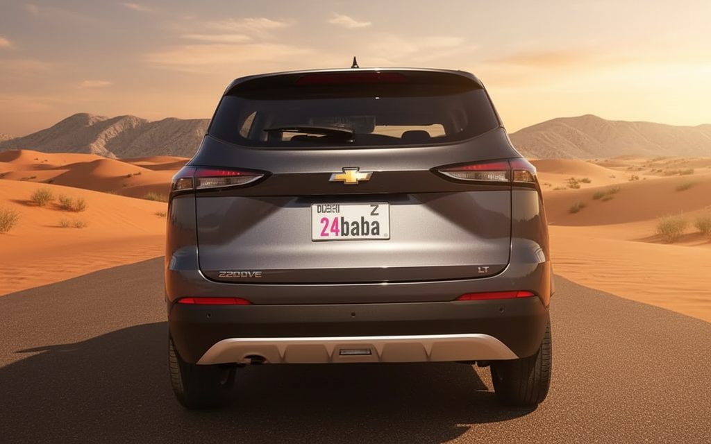 Chevrolet Groove 2023 Grey rear view showing taillights – rental in Dubai