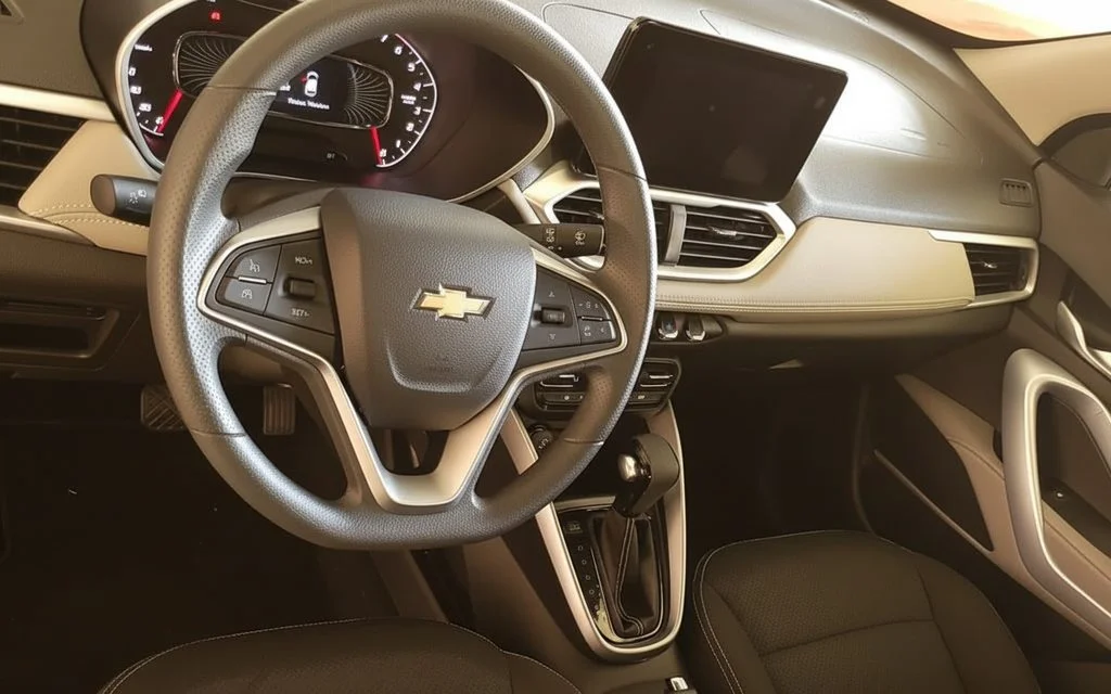 Chevrolet Groove 2023 interior view showing trim – rental in Dubai