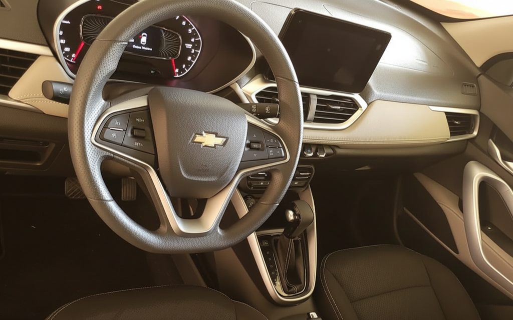 Chevrolet Groove 2023 interior view showing trim – rental in Dubai