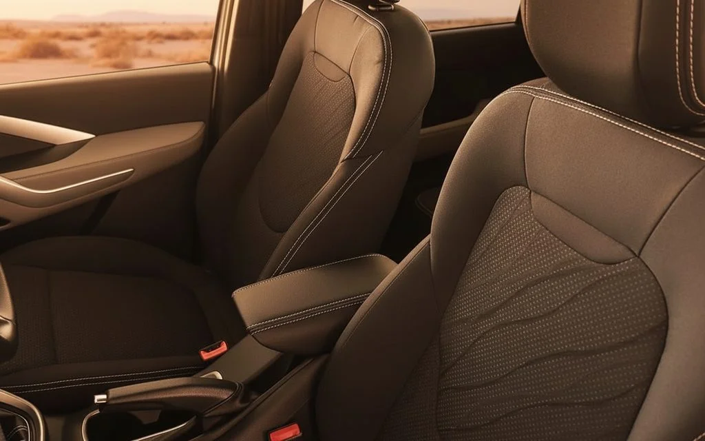 Chevrolet Groove 2023 leather seats and cabin – rental in Dubai