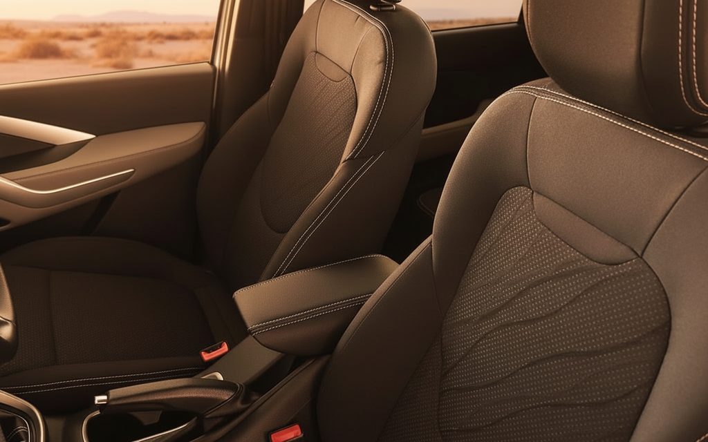 Chevrolet Groove 2023 leather seats and cabin – rental in Dubai