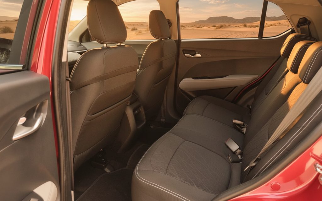 Chevrolet Groove 2023 leather seats and cabin – rental in Dubai