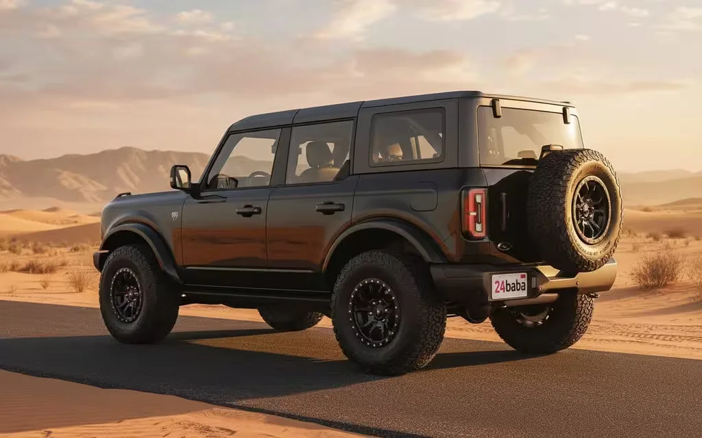 Ford Bronco 2021 Black side profile – rental in Dubai