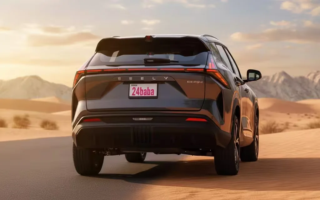 Geely Cityray 2026 Grey rear view showing taillights – rental in Dubai