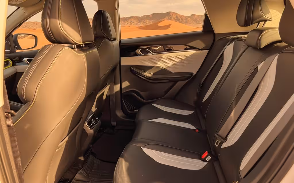 Geely Coolray 2025 leather seats and cabin – rental in Dubai