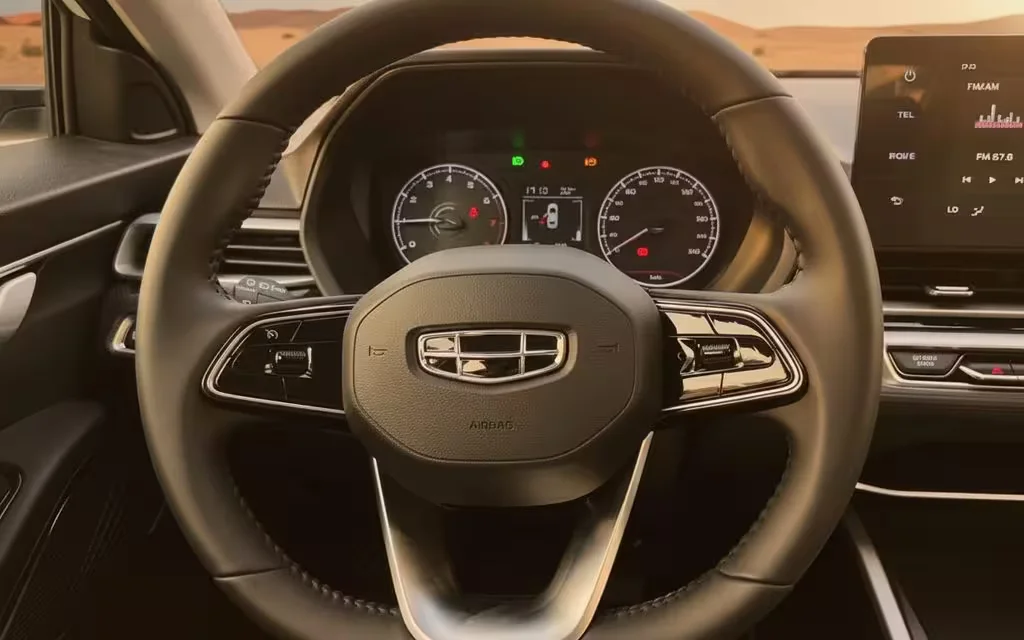 Geely Emgrand 2026 dashboard and infotainment – rental in Dubai