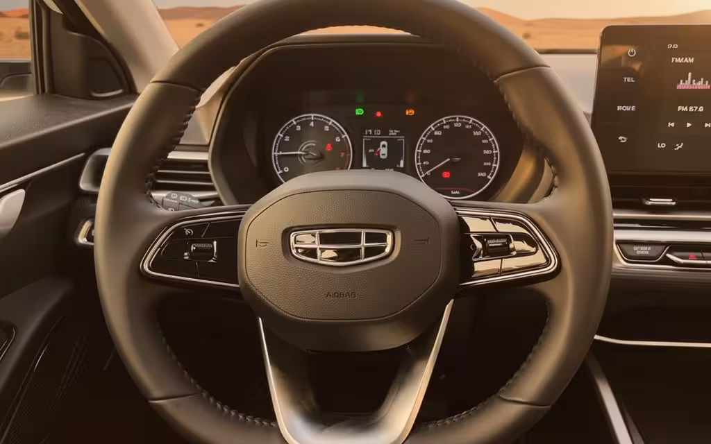 Geely Emgrand 2026 dashboard and infotainment – rental in Dubai