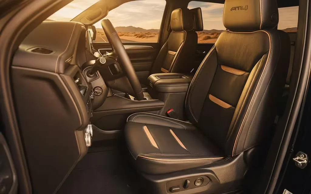 Gmc Yukon 2024 interior view showing trim – rental in Dubai