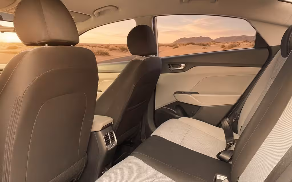 Hyundai Accent 2020 leather seats and cabin