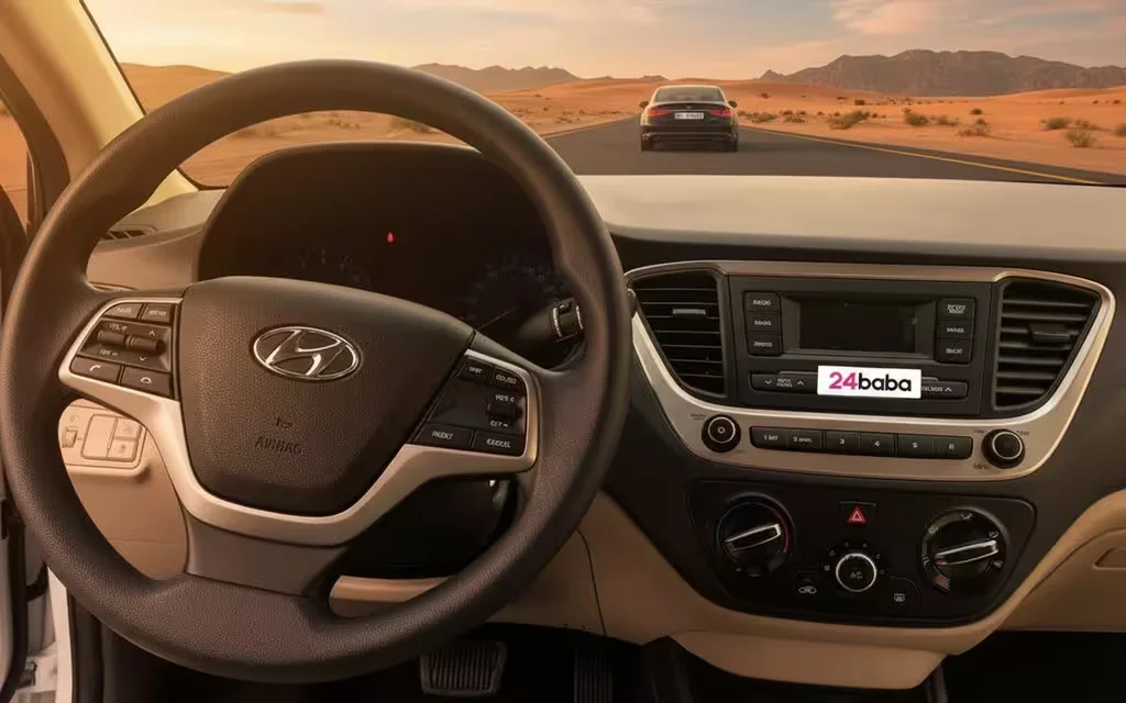 Hyundai Accent 2020 interior view showing trim
