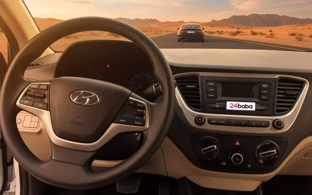Hyundai Accent 2020 interior view showing trim