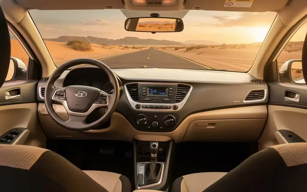 Hyundai Accent 2020 dashboard and infotainment