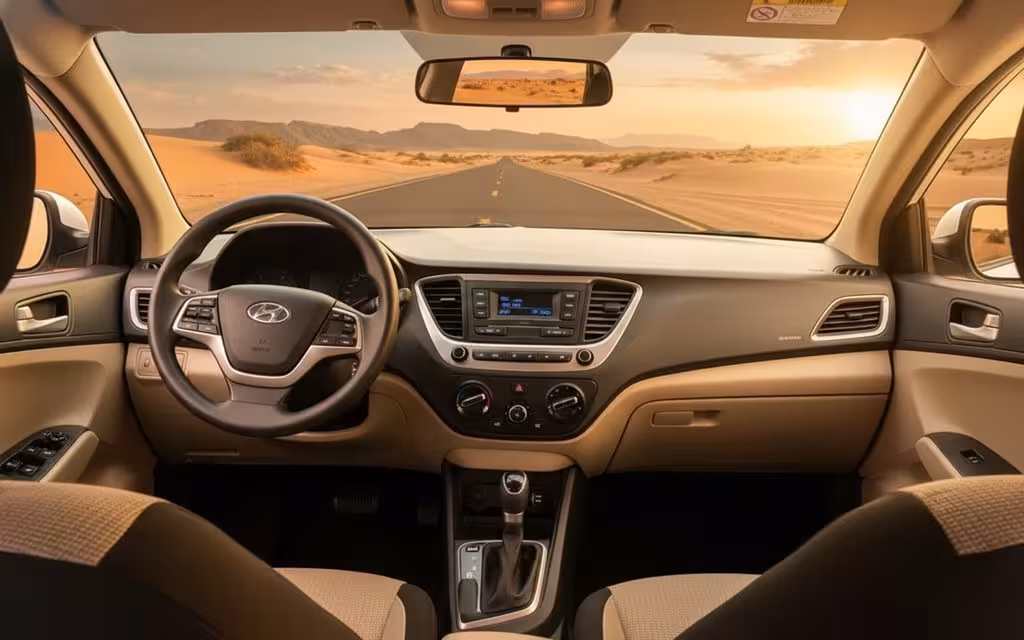 Hyundai Accent 2020 dashboard and infotainment