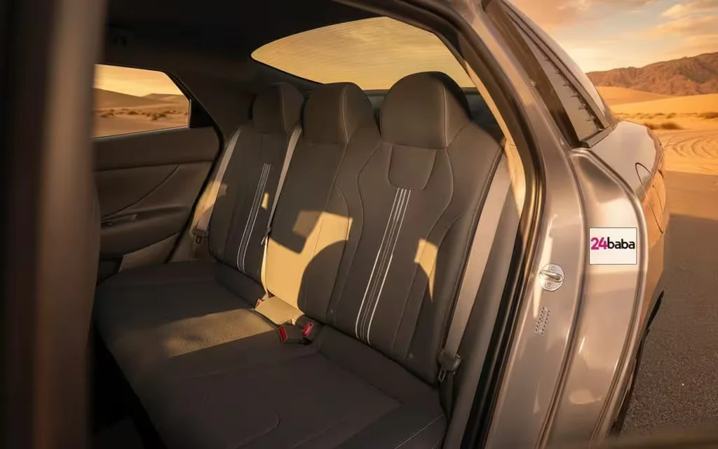 Hyundai Elantra 2023 leather seats and cabin – rental in Dubai