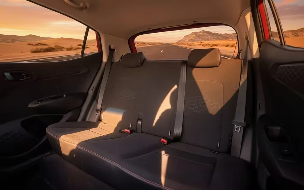 Hyundai GrandI10 2023 leather seats and cabin – rental in Dubai