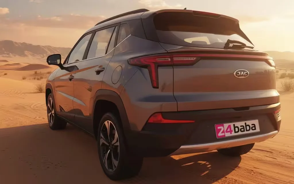 Jac Js4 2023 Grey rear view showing taillights – rental in Dubai