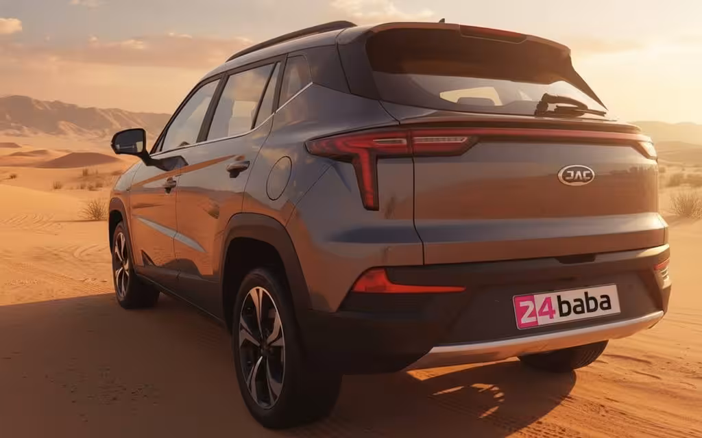 Jac Js4 2023 Grey rear view showing taillights – rental in Dubai