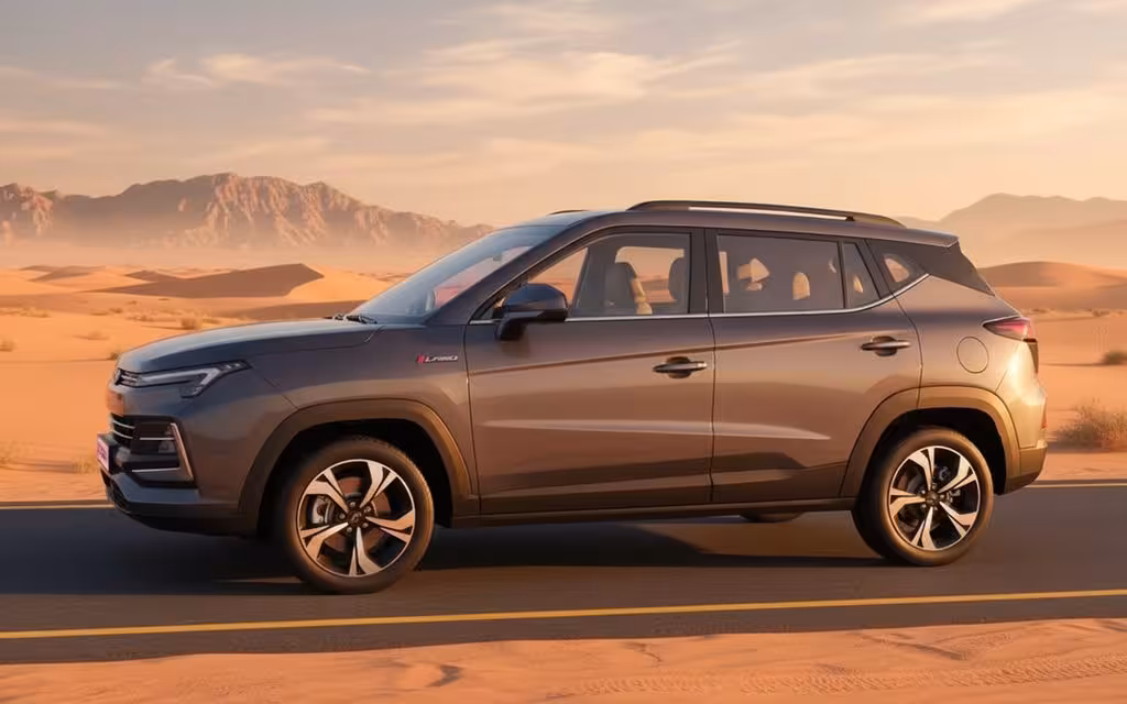 Jac Js4 2023 Grey side profile – rental in Dubai