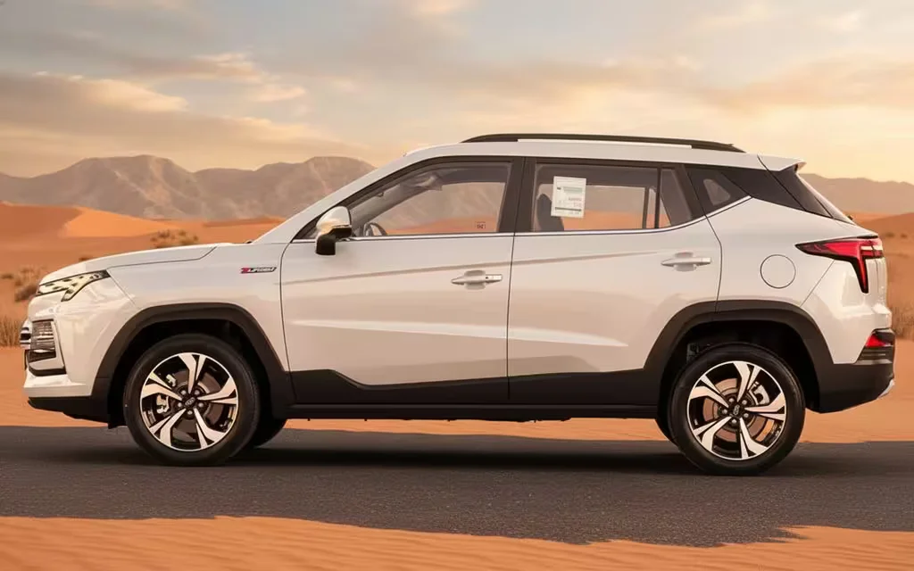 Jac Js4 2025 Grey side profile – rental in Dubai