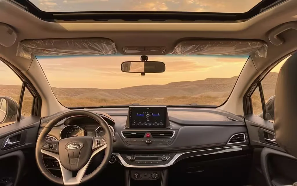 Jac S3 2023 dashboard and infotainment – rental in Dubai