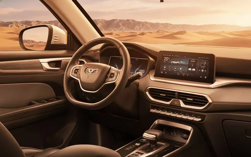 Kaiyi X3 2024 dashboard and infotainment – rental in Dubai