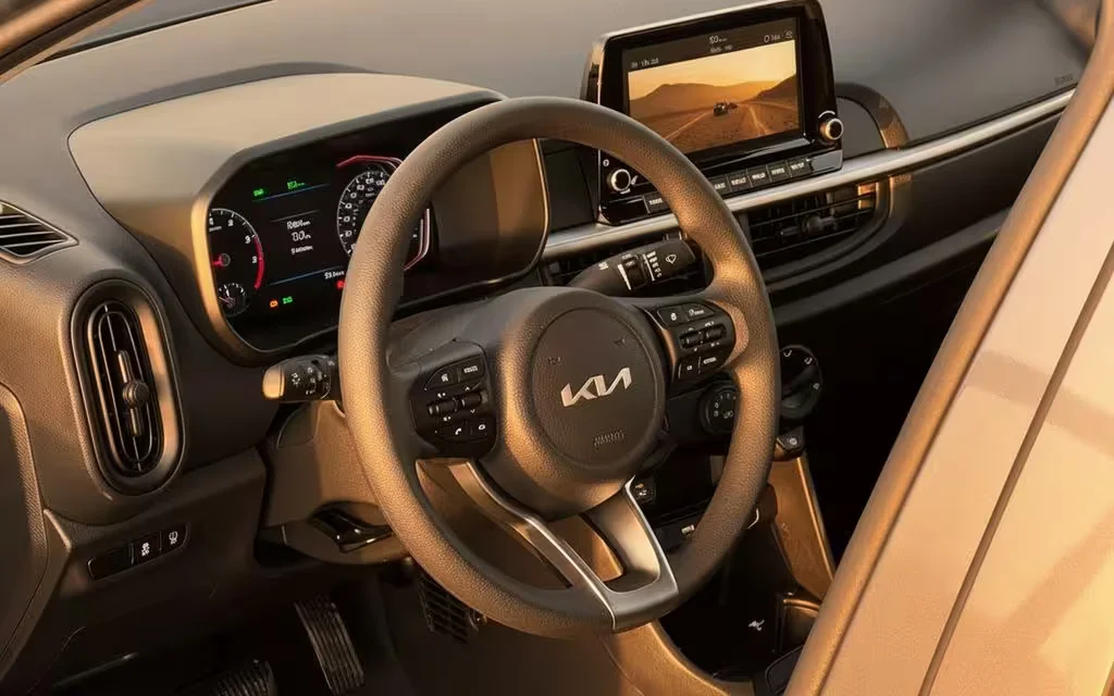 Kia Picanto 2024 interior view showing trim