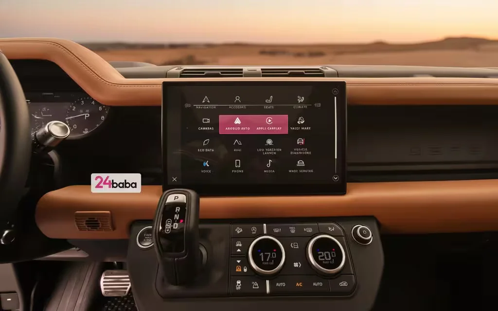 LandRover Defender 2024 interior view showing trim