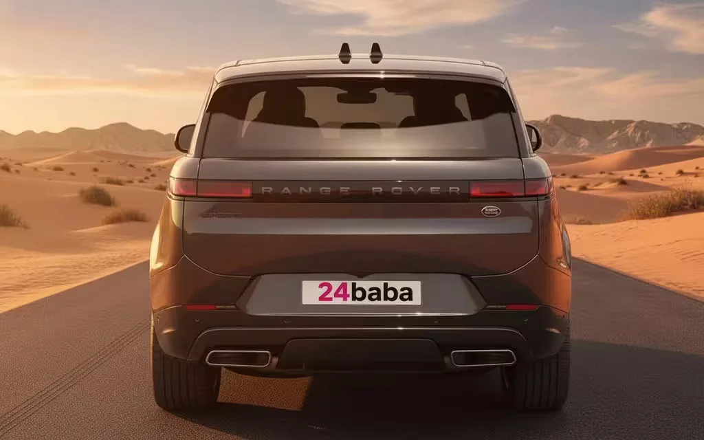 LandRover RangeRoverSport 2025 Grey rear view showing taillights – rental in Dubai
