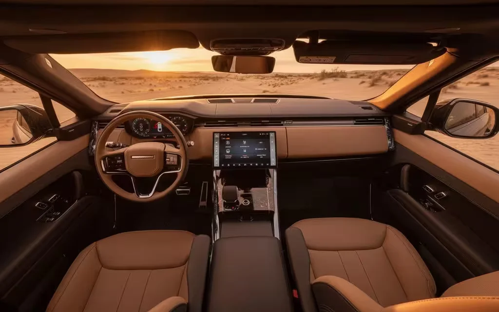 LandRover RangeRoverSport 2025 dashboard and infotainment – rental in Dubai