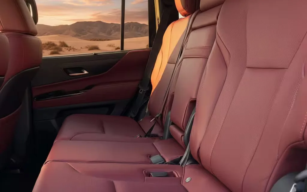 Lexus Lx 2024 leather seats and cabin – rental in Dubai