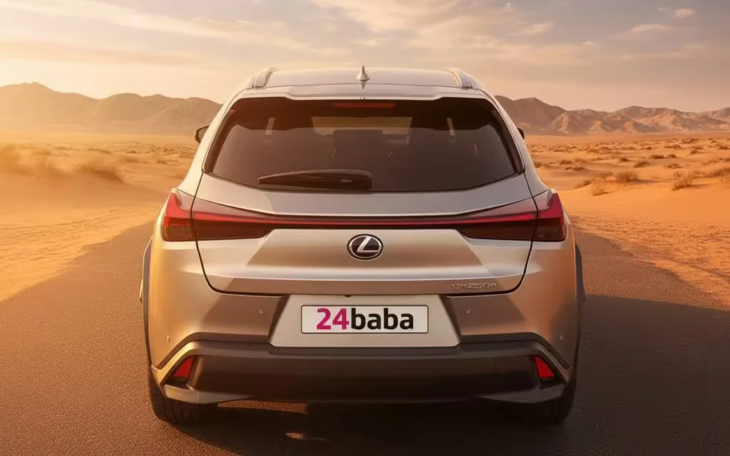 Lexus Ux 2021 rear view showing taillights – rental in Dubai