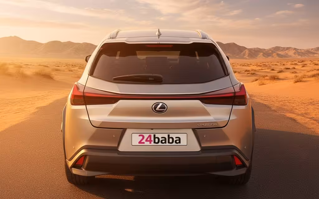 Lexus Ux 2021 rear view showing taillights – rental in Dubai