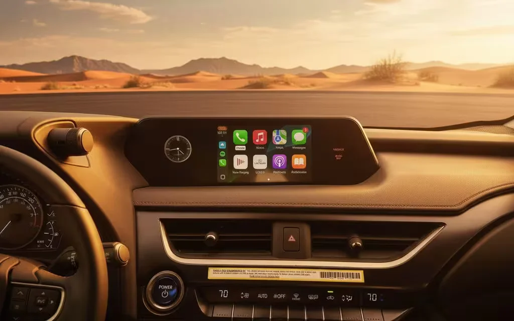 Lexus Ux 2021 interior view showing trim – rental in Dubai