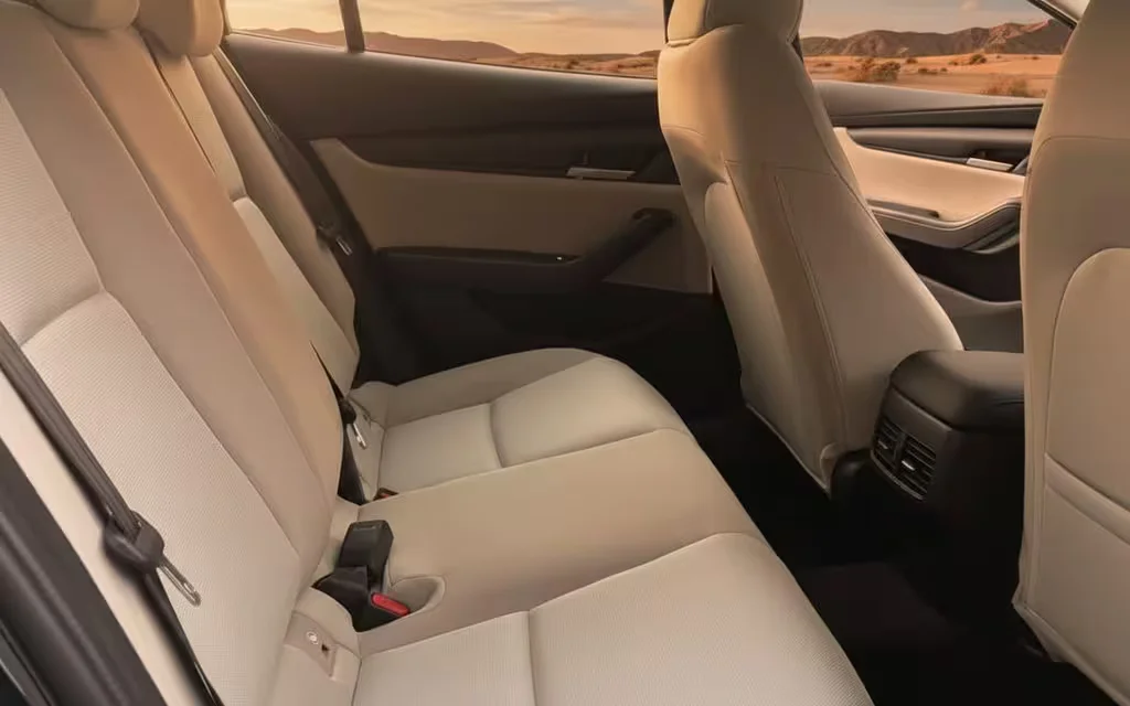 Mazda 3 2025 leather seats and cabin – rental in Dubai
