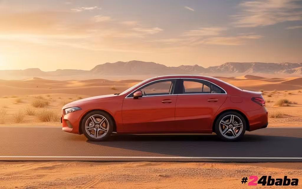 Mercedes A220 2022 Red side profile