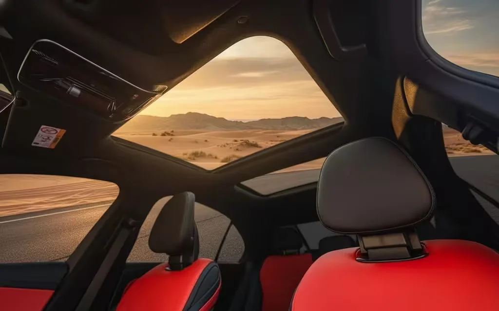 Mercedes C200 2024 interior view showing trim