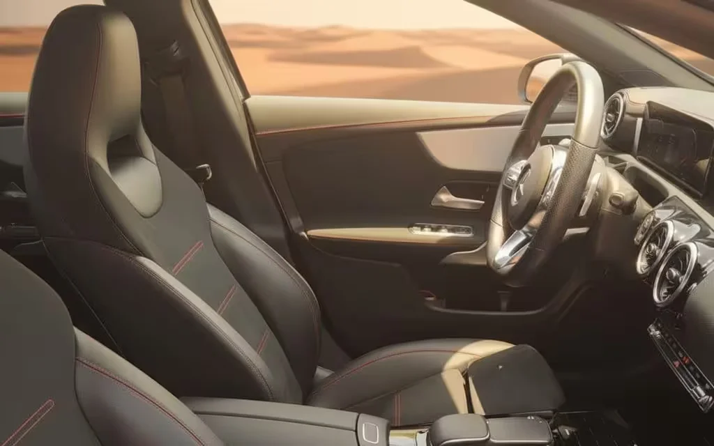 Mercedes Cla200 2022 interior view showing trim