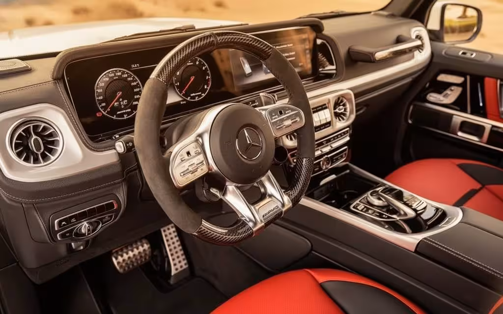 Mercedes G63 2022 alloy wheel close up – rental in Dubai