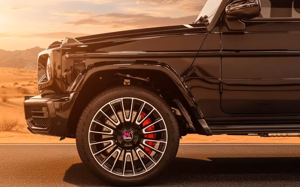 Mercedes G63 2025 alloy wheel close up