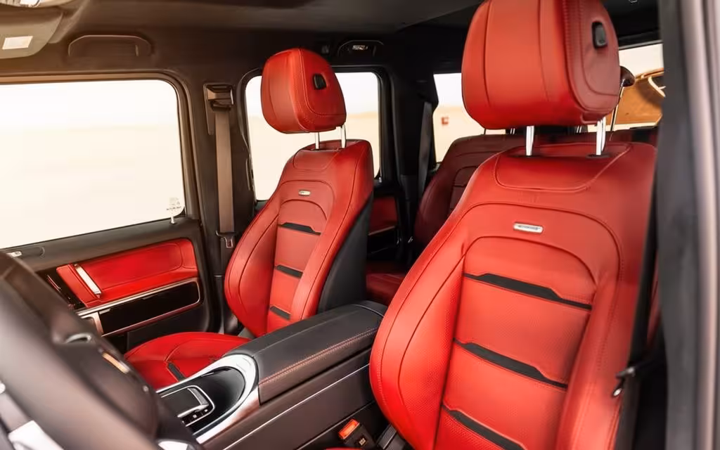 Mercedes G63 2025 leather seats and cabin