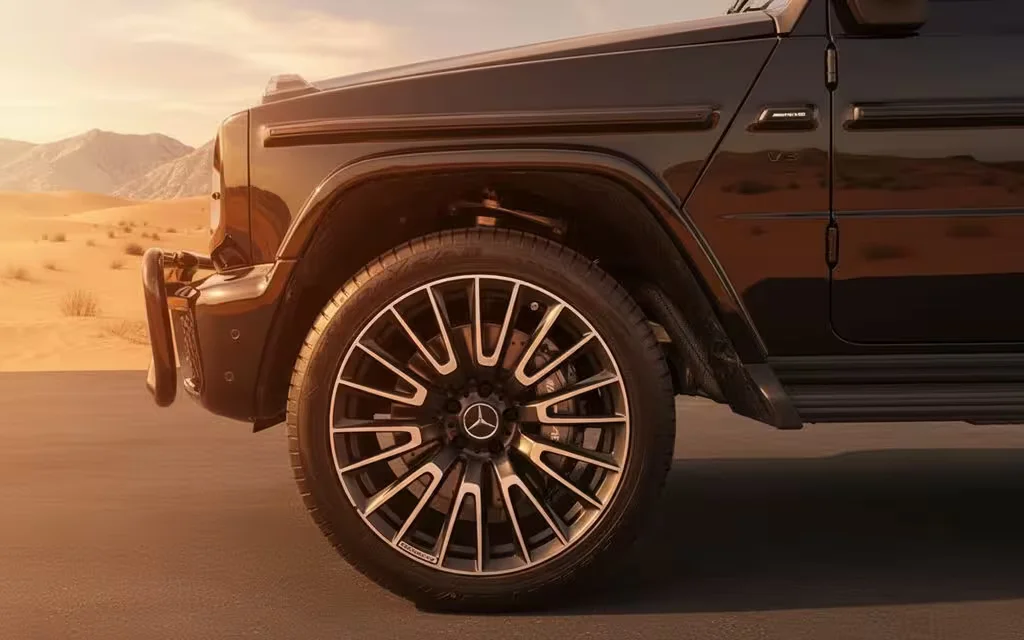 Mercedes G63 2025 alloy wheel close up