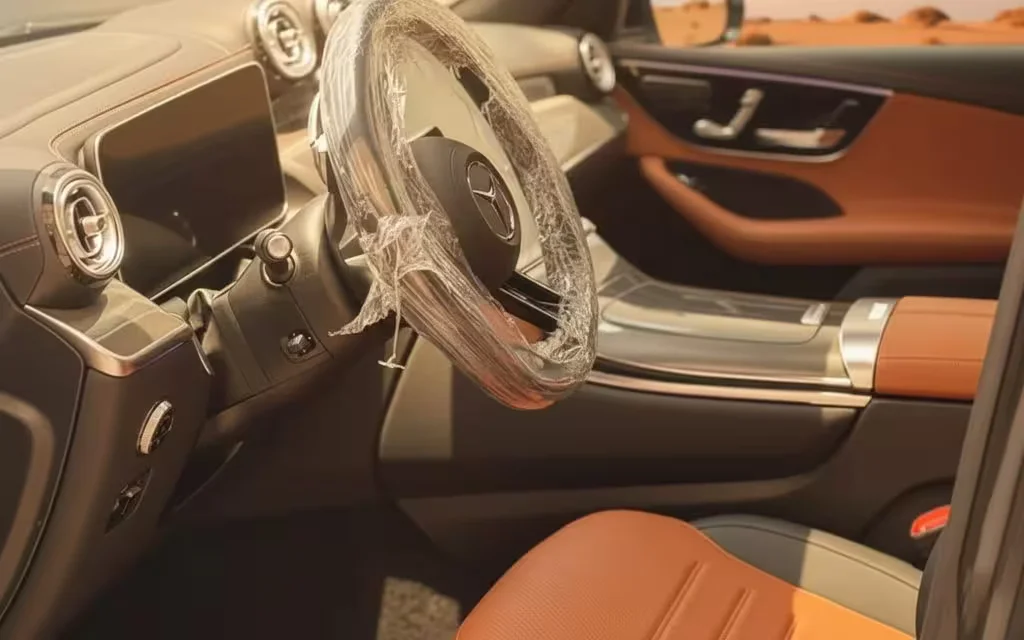 Mercedes Glc200 2025 interior view showing trim