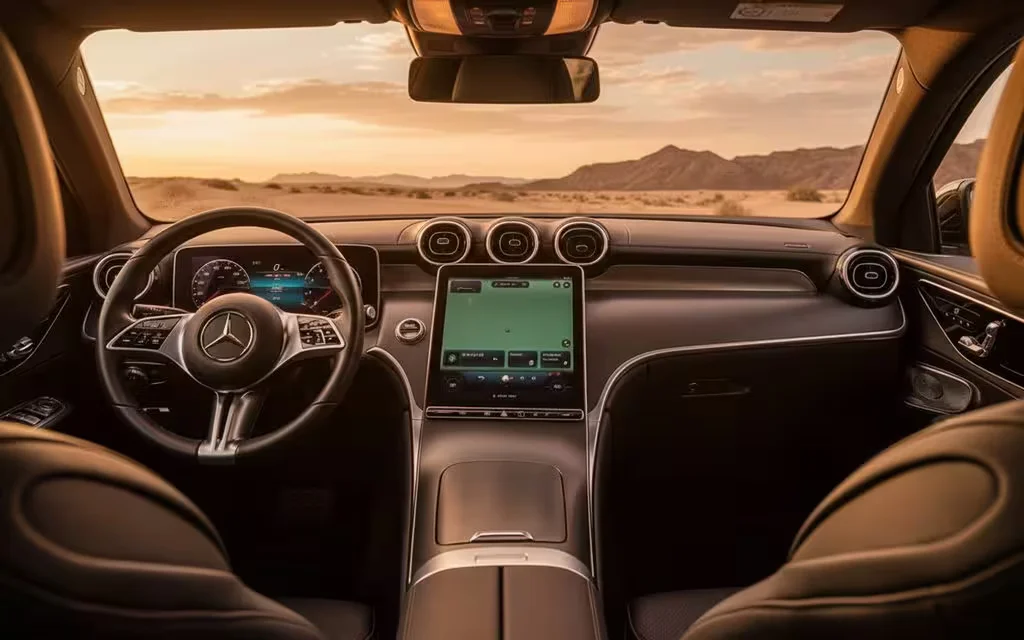 Mercedes Glc300 2021 dashboard and infotainment