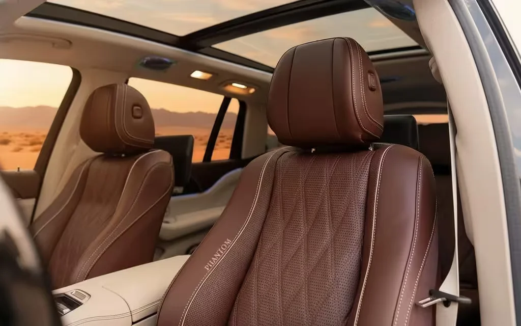 Mercedes Maybach 2024 leather seats and cabin – rental in Dubai