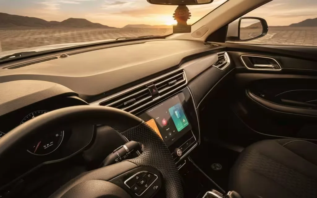 Mg 3 2025 dashboard and infotainment – rental in Dubai